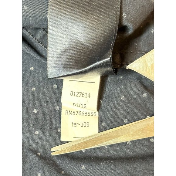 Tommy Hilfiger Classic Fit Black White Polka Dot L/S Shirt Career Size SP - Picture 6 of 7